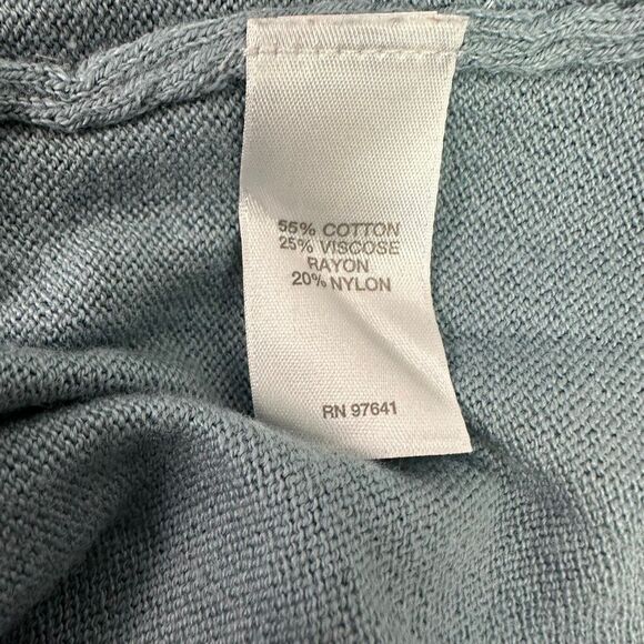 J. Jill Medium Dusty Blue Long Sleeve Sweater Crew Neck - Picture 5 of 6